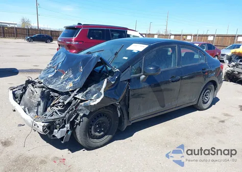 2012 Honda Civic Lx z USA, uszkodzony, nr VIN 2HGFB2F51CH580279